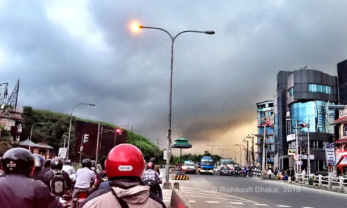 Kathmandu in monsoon