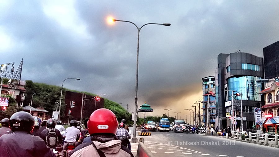 Kathmandu in monsoon