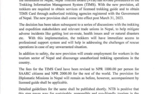 Licensed Guide Compulsory to Trek in Nepal