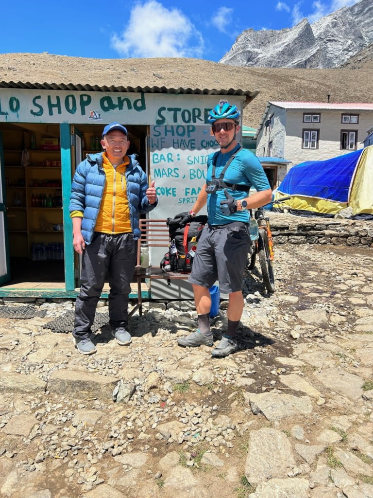 Mountain Biking to EBC with the FKT Cycling