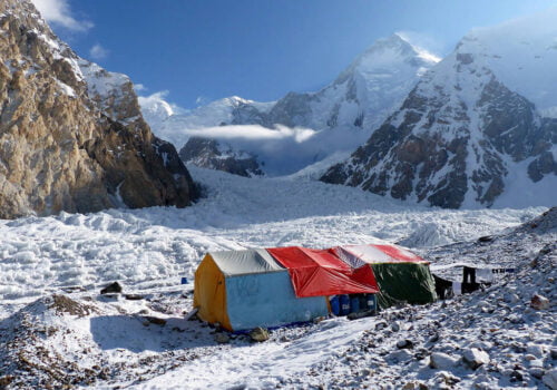 five 8000 peaks base camps